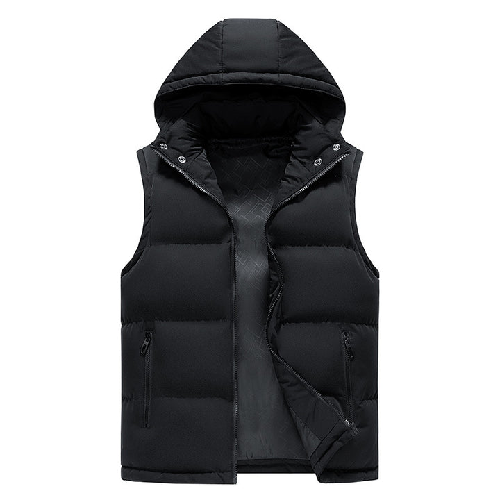 Herren Wattierte Steppweste mit Hoodie Echo Archiv