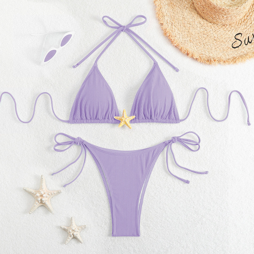 Damen Triangel-Bikini mit raffinierten Rüschen und verspielten Akzenten Echo Archiv