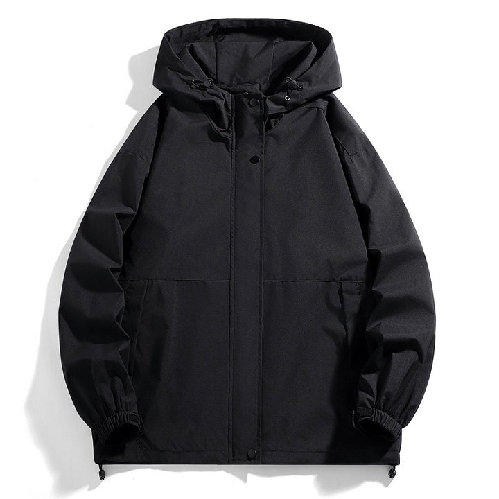 Herren Wasserabweisende Übergangsjacke mit verstellbarer Kapuze und praktischen Taschen Echoarchiv