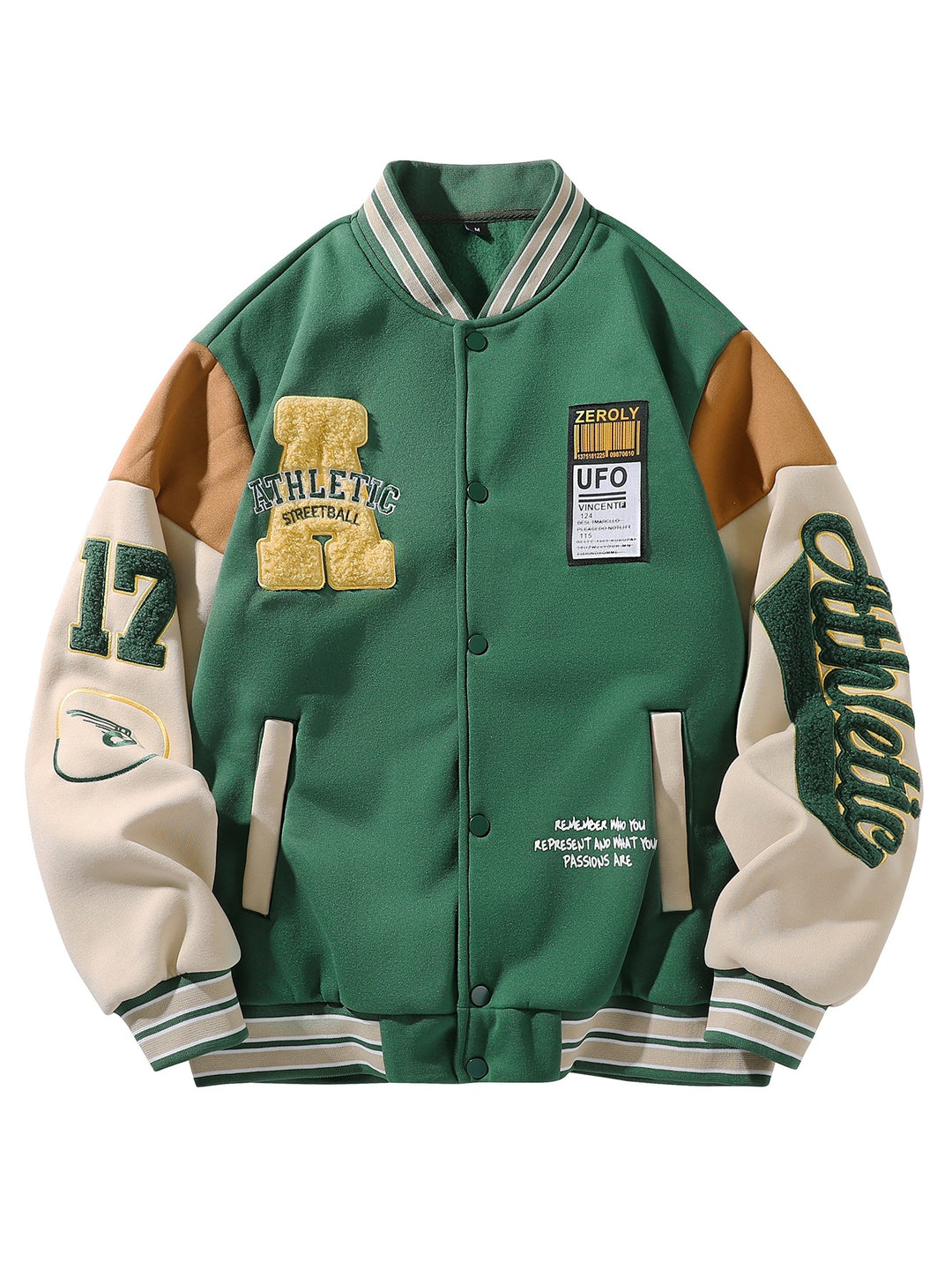 Herren Elegante College-Jacke Echo Archiv