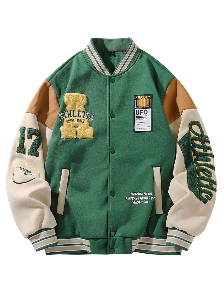 Herren Elegante College-Jacke Echo Archiv
