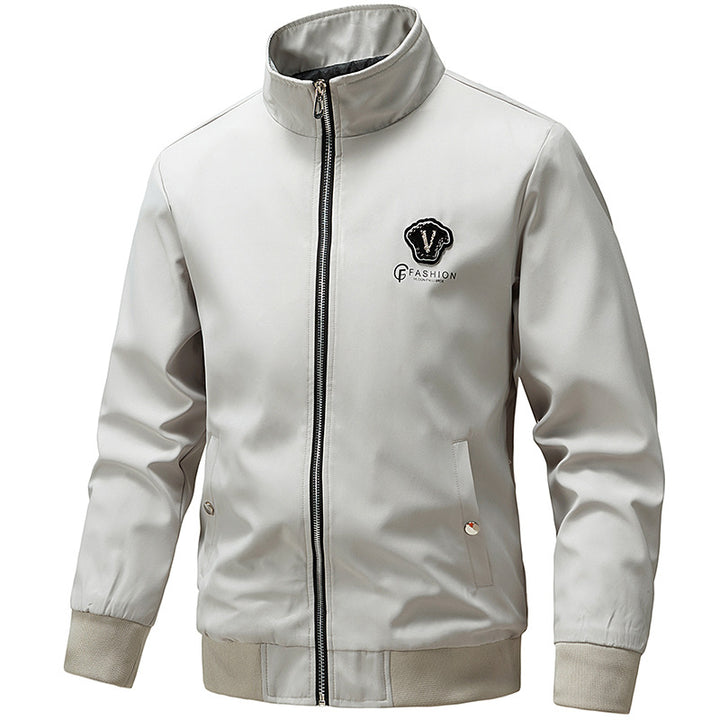Herren Modische Bomberjacke mit hohem Kragen Echo Archiv