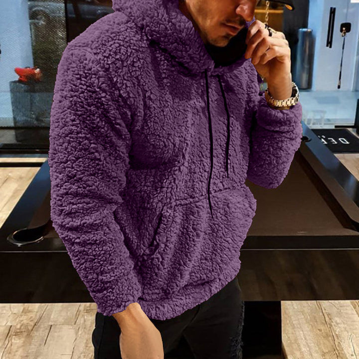 Herren Kuscheliger Teddyfell Hoodie Echoarchiv