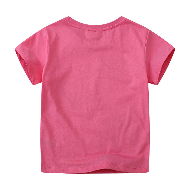 Mädchen T-Shirt mit glitzerndem Regenbogen-Design Echo Archiv