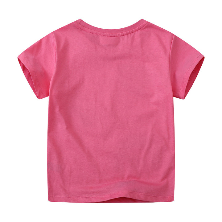 Mädchen T-Shirt mit glitzerndem Regenbogen-Design Echo Archiv