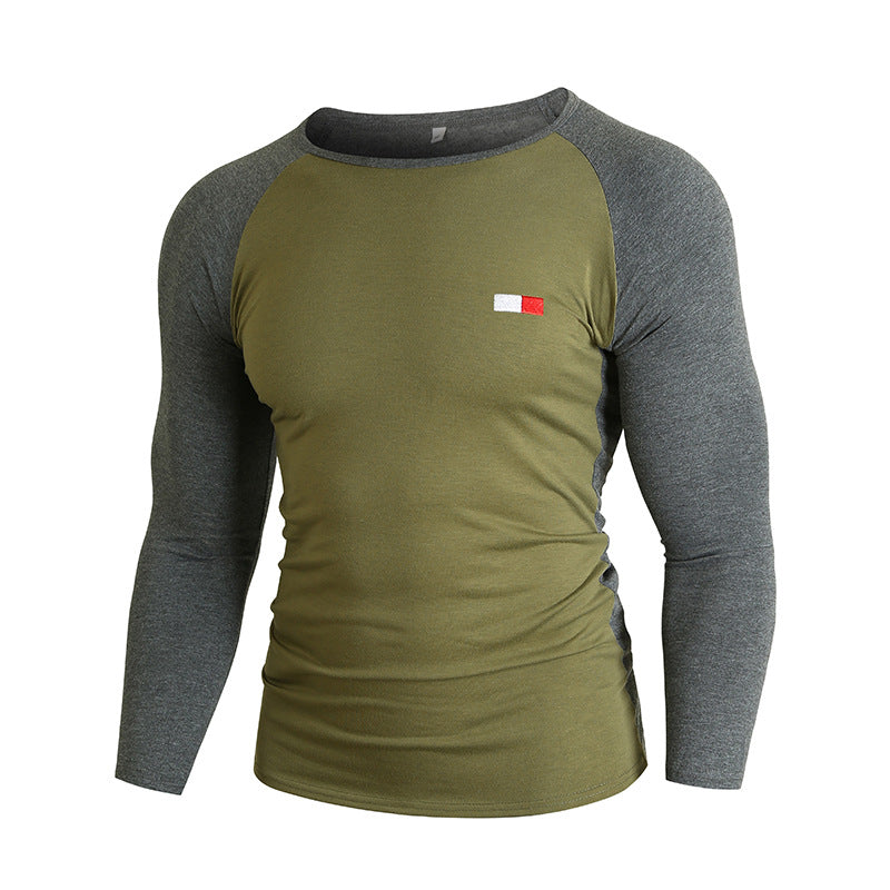 Herren Langarm-T-Shirt mit Raglanärmeln und hochwertiger Baumwolle Echoarchiv