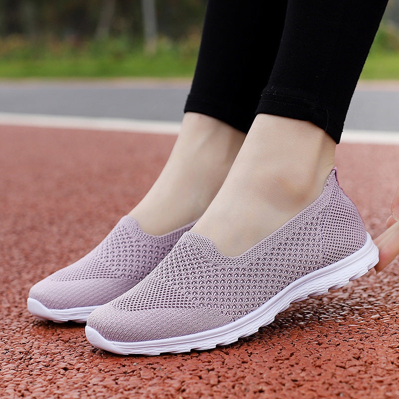 Damen nan nahtloser Komfort-Schlupfschuh mit elastischem Maschenobermaterial und gedämpfter Laufsohle Echo Archiv