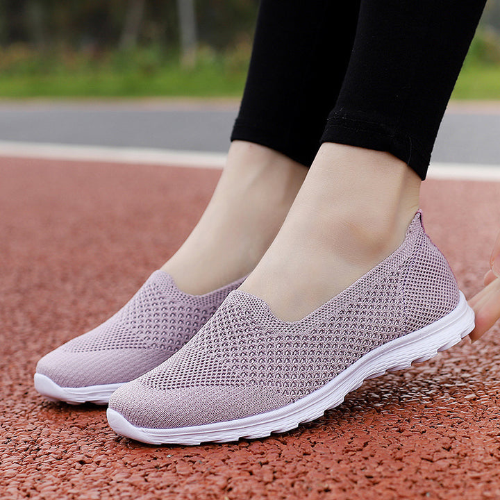 Damen nan nahtloser Komfort-Schlupfschuh mit elastischem Maschenobermaterial und gedämpfter Laufsohle Echo Archiv