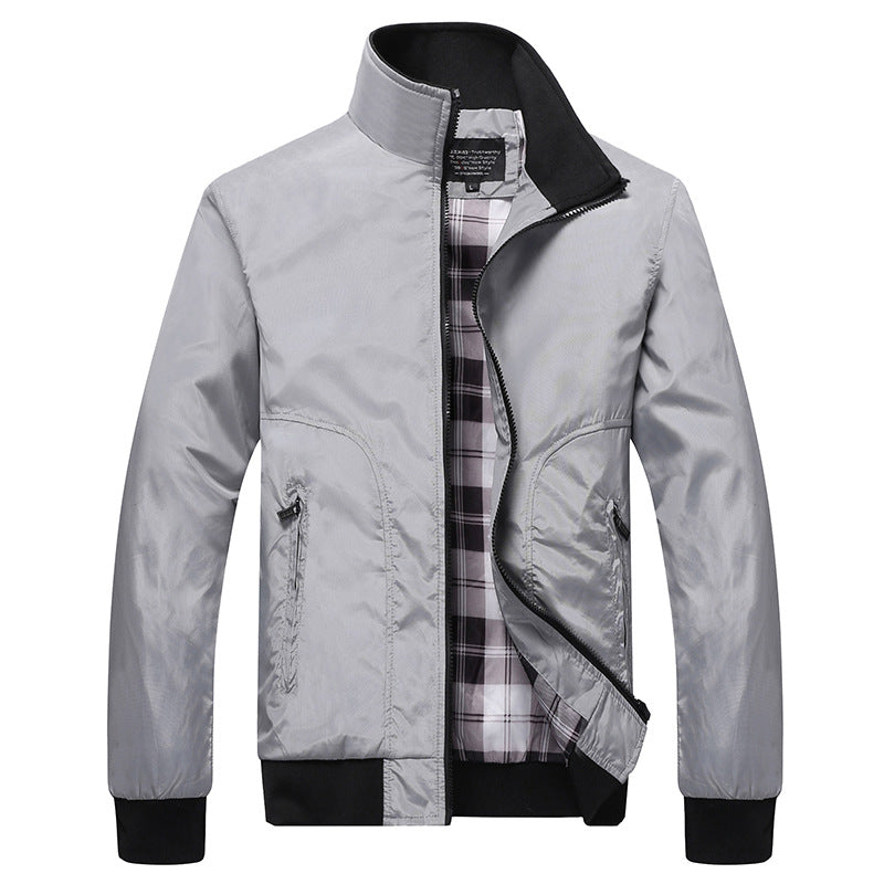 Herren Übergangsjacke mit hohem Kragen und bequemen Taschen Echo Archiv