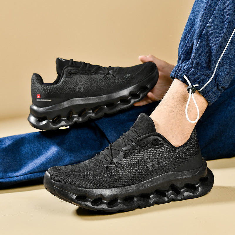Unisex leichte Performance-Laufschuhe mit Hohlkammer-Zwischensohle und nahtlosem Strickoberteil – Tavélo