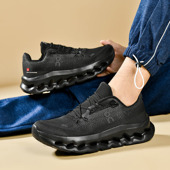 Unisex leichte Performance-Laufschuhe mit Hohlkammer-Zwischensohle und nahtlosem Strickoberteil – Tavélo