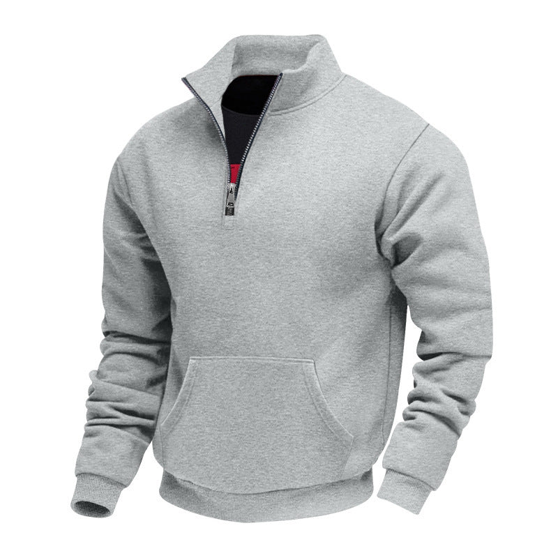 Herren Fleece pullover mit halbem Reißverschluss Echoarchiv