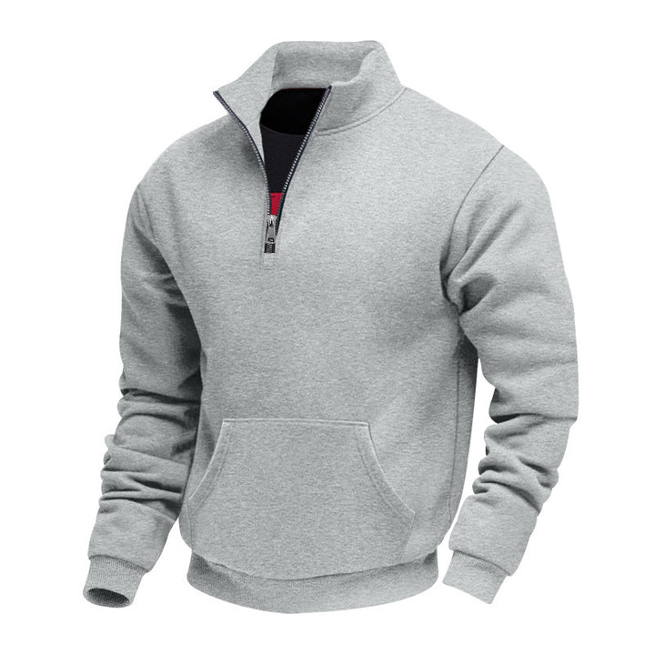 Herren Fleece pullover mit halbem Reißverschluss Echoarchiv