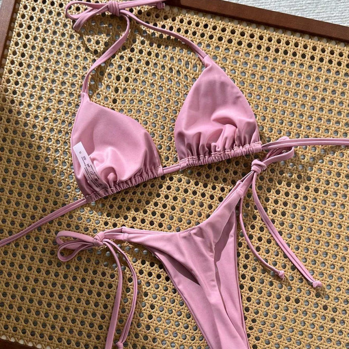 Damen Triangel-Bikini mit raffinierten Lochmuster-Details Echo Archiv