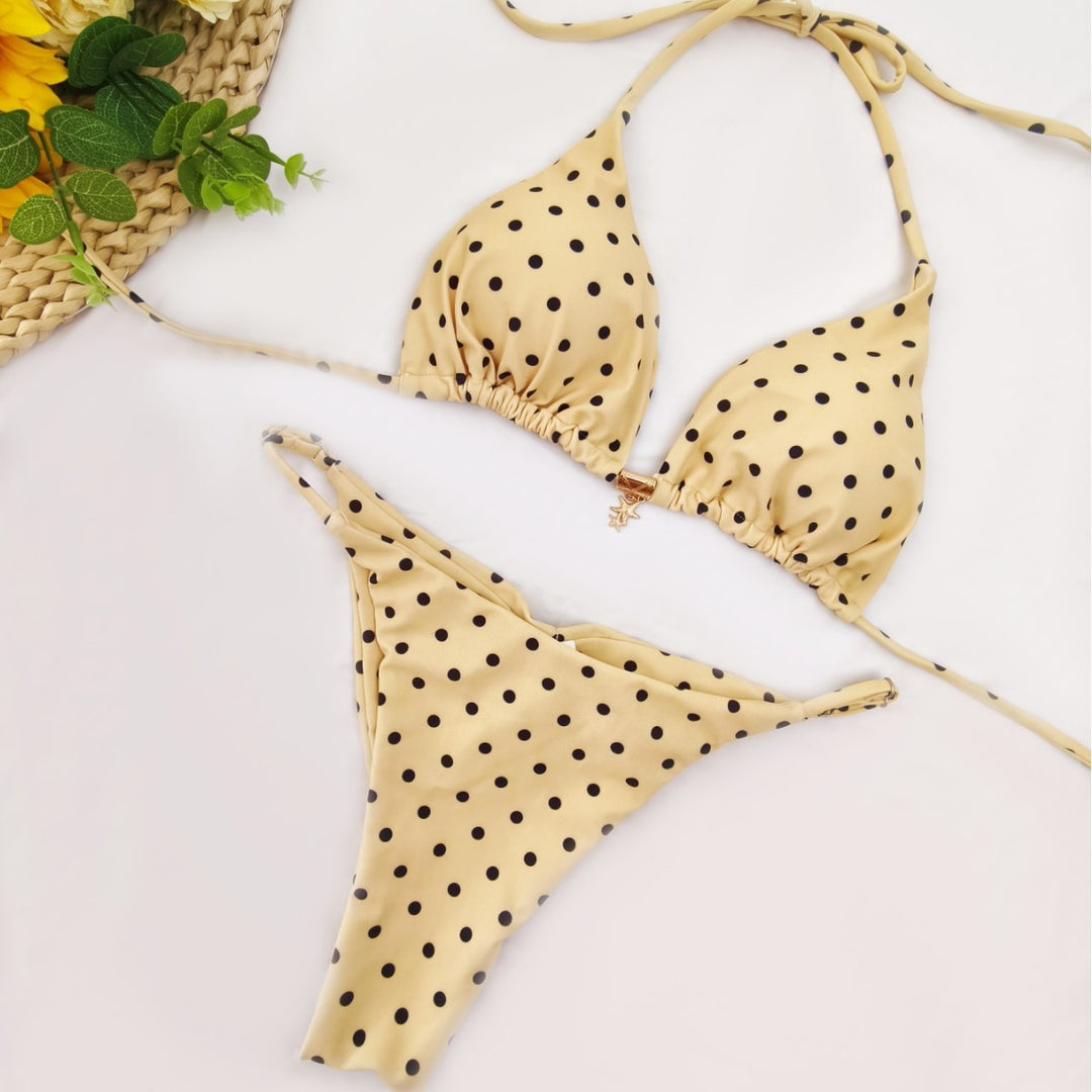Damen Triangel-Bikini mit floralem Design und verstellbaren Trägern Echo Archiv