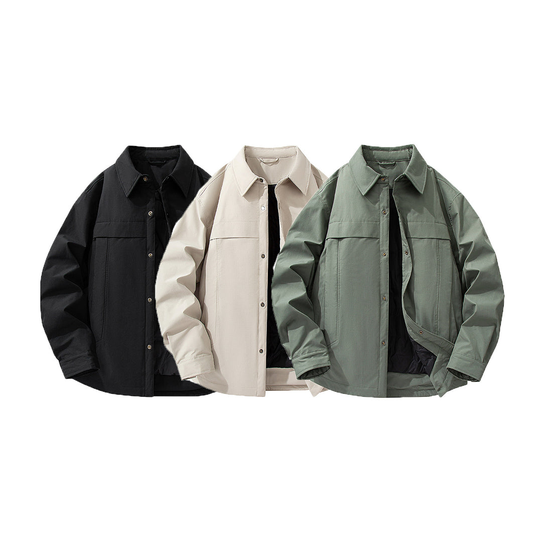 Herren Wasserdichte gesteppte Overshirt-Jacke mit Thermofutter Echo Archiv