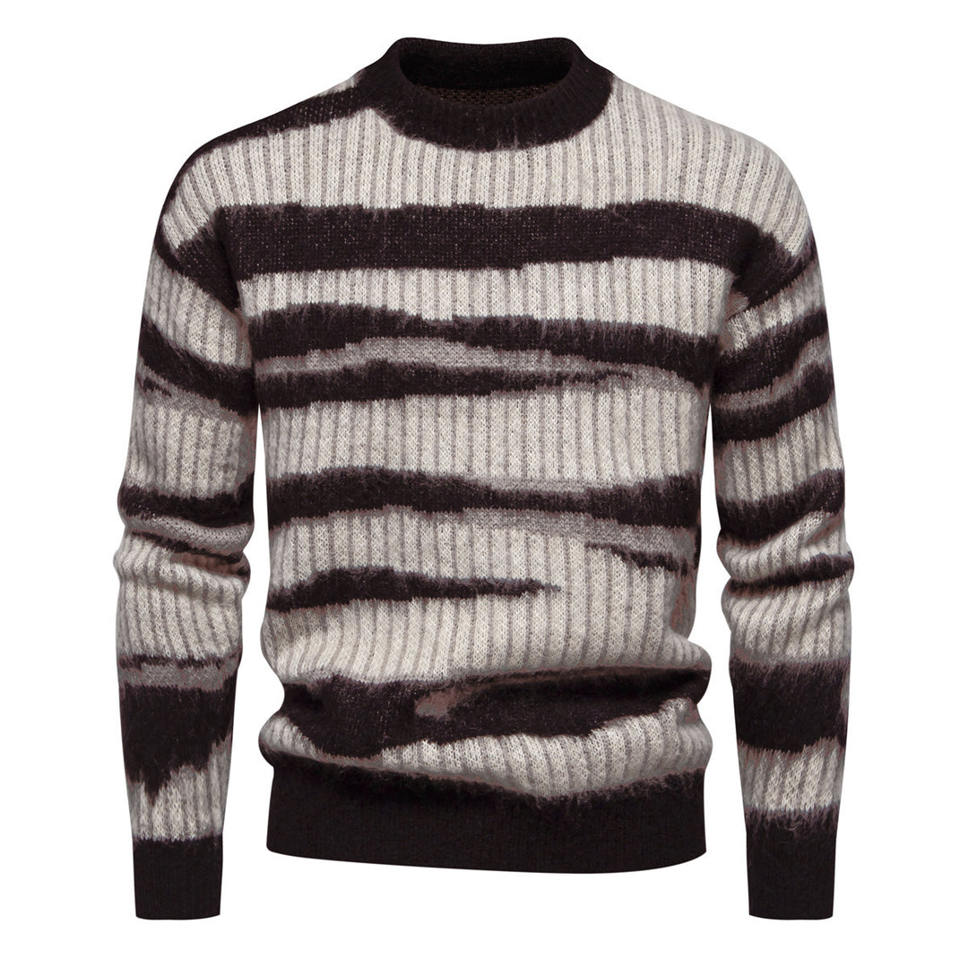 Herren modischer Strickpullover mit einzigartigem Streifenmuster Echoarchiv