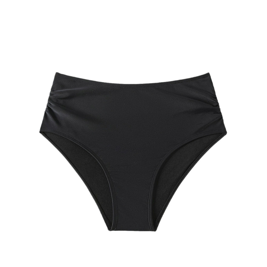 Damen Hoch geschnittener Bikini-Hosen mit Raffungen Echo Archiv
