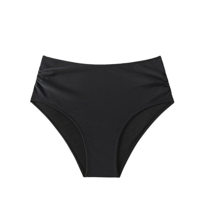 Damen Hoch geschnittener Bikini-Hosen mit Raffungen Echo Archiv