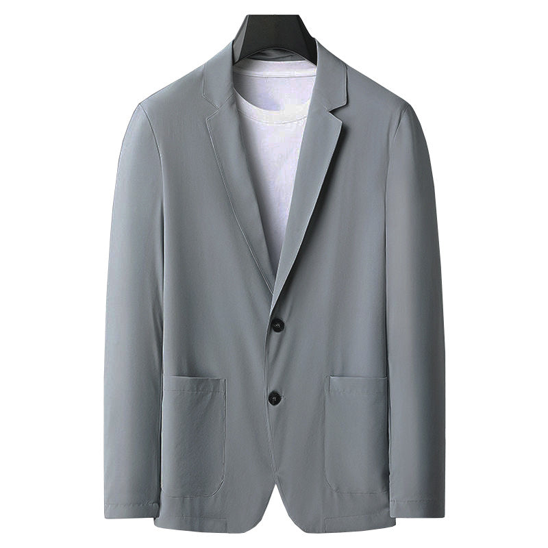 Herren Slim Fit Blazerjacke aus atmungsaktivem Stoff Echoarchiv