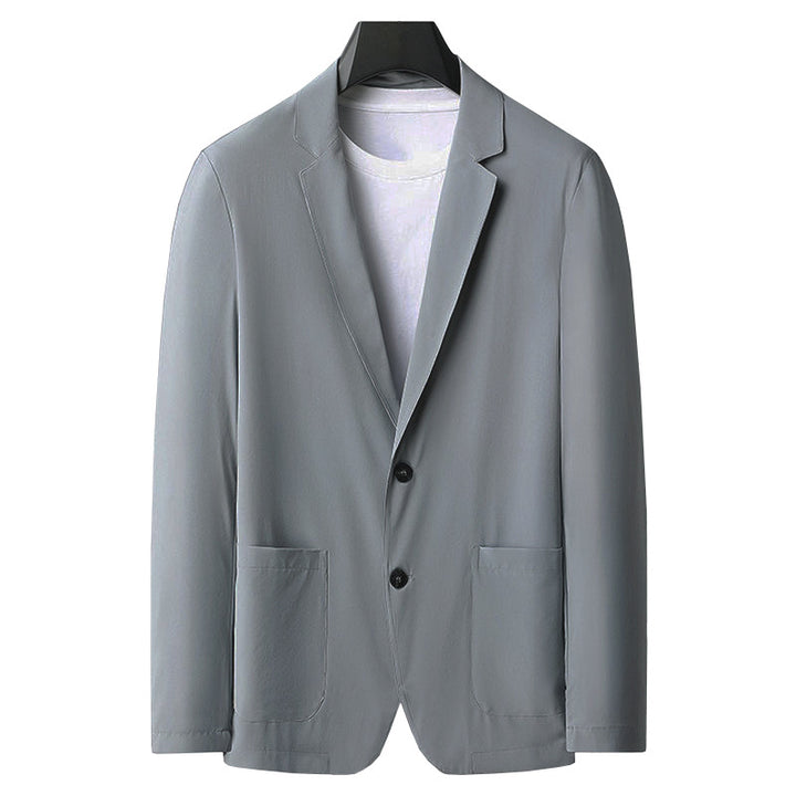 Herren Slim Fit Blazerjacke aus atmungsaktivem Stoff Echoarchiv