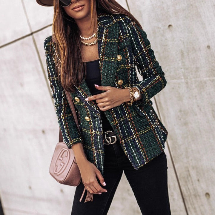 Damen Eleganter Strukturierter Blazer Echo Archiv