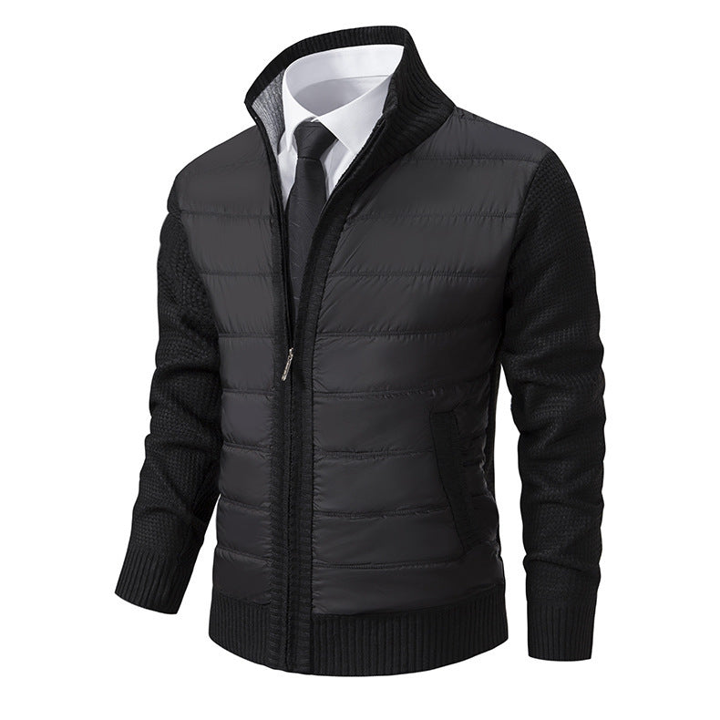 Herren Sportliche Hybridjacke mit feuchtigkeitsregulierendem Material und modernem Strickdesign Echoarchiv