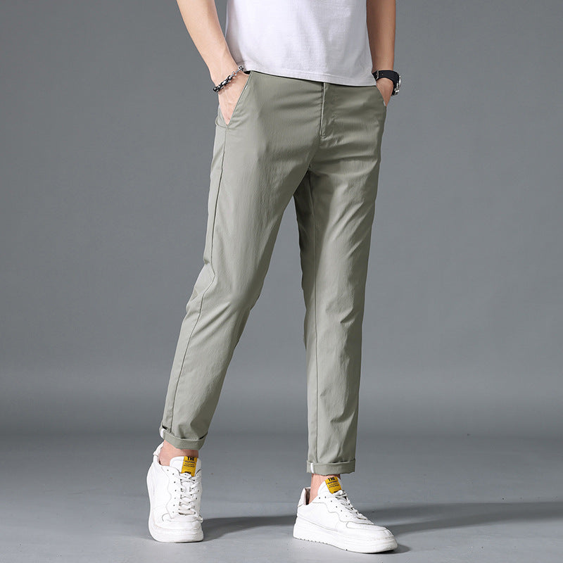 Herren modische Chino-Hose mit elastischem Bund und praktischen Taschen Echoarchiv