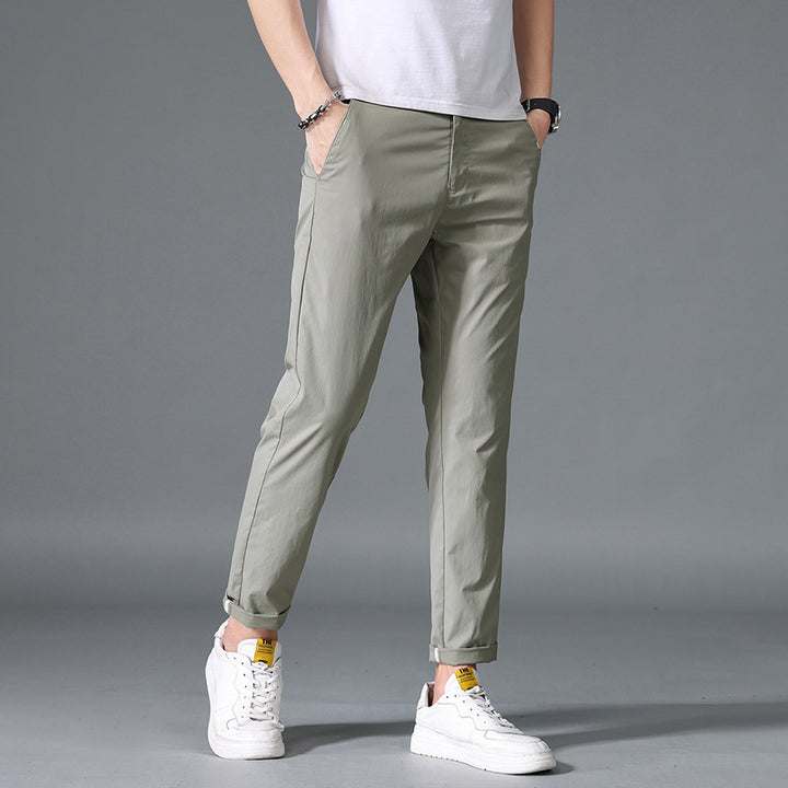 Herren modische Chino-Hose mit elastischem Bund und praktischen Taschen Echoarchiv