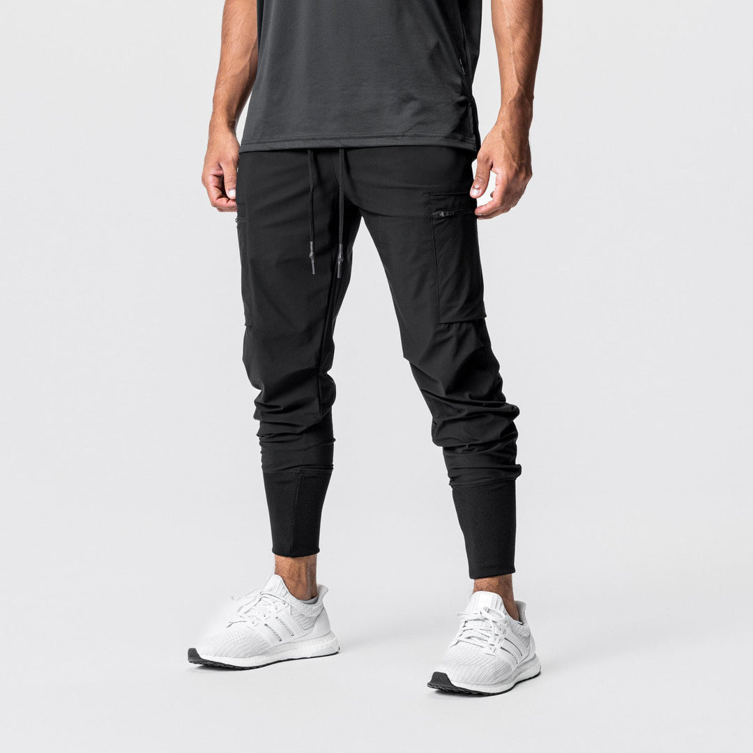 Herren Multifunktionale Sporthose mit seitlichen Reißverschlusstaschen und elastischem Bund Echoarchiv
