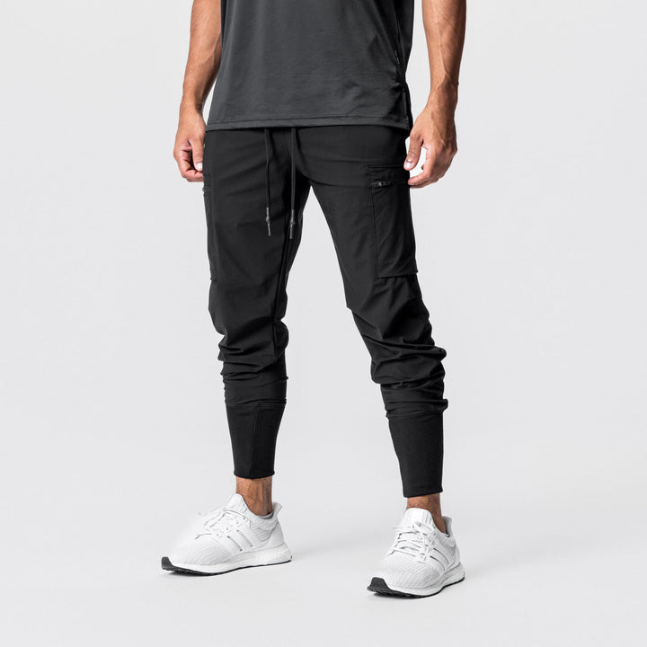 Herren Multifunktionale Sporthose mit seitlichen Reißverschlusstaschen und elastischem Bund Echoarchiv