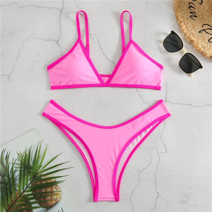 Damen Triangel-Bikini mit eleganter Naht und sportlichem Schnitt Echo Archiv