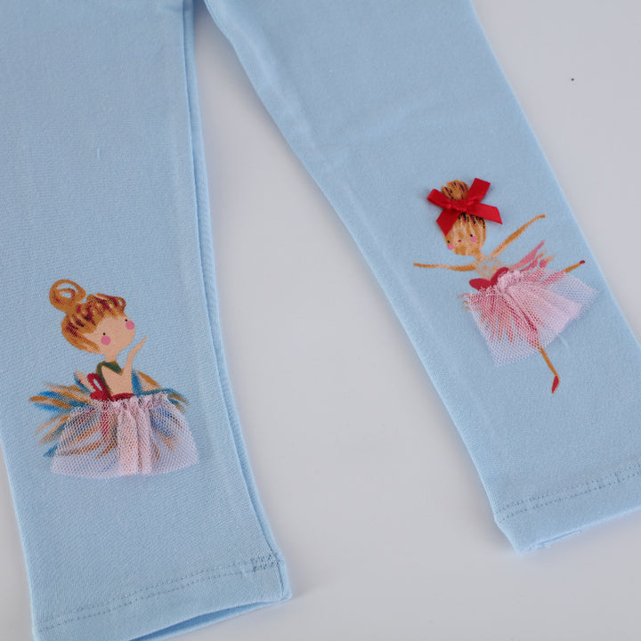 Mädchen Leggings mit Ballettmotiv Echo Archiv