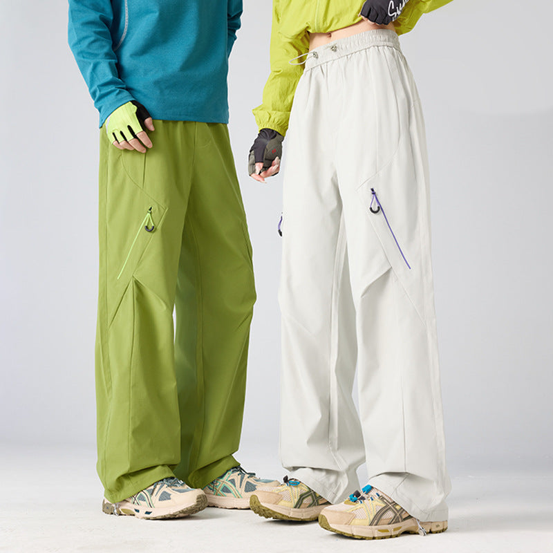 Herren Weite technische Cargo-Hose mit Utility-Taschen und elastischem Bund Echoarchiv