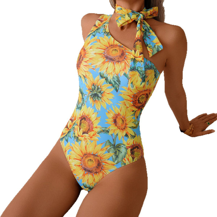 Damen Bademode mit verspieltem Sonnenblumen-Muster Echo Archiv