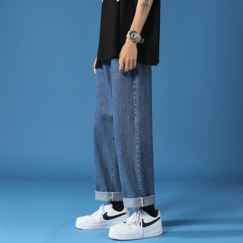 Herren Hoch geschnittene Relaxed-Fit Jeans Echoarchiv
