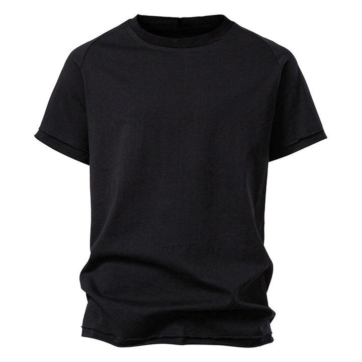 Herren lässiges Kurzarmshirt mit modischem Schnitt und atmungsaktiver Baumwolle Echoarchiv