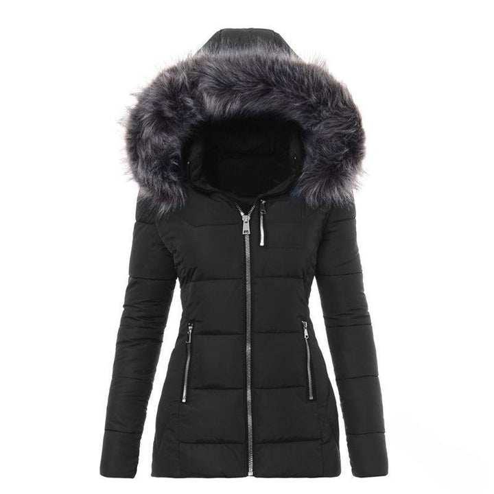 Damen Winterjacke mit abnehmbarem Kunstpelzkragen Echoarchiv