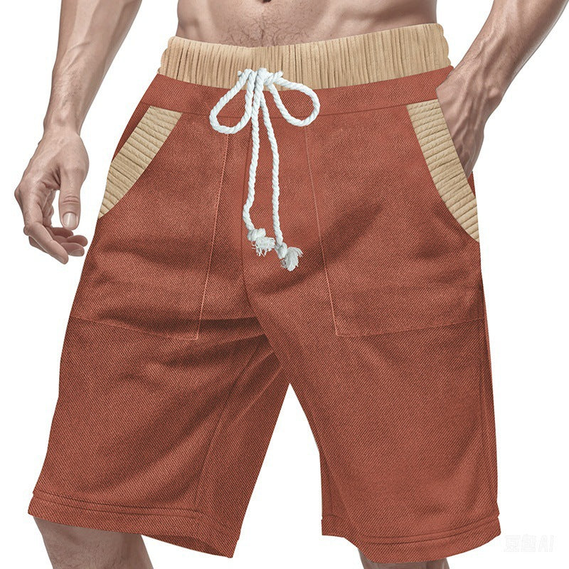 Herren lässige Short mit modernem strukturiertem Design und praktischen Taschen Echoarchiv