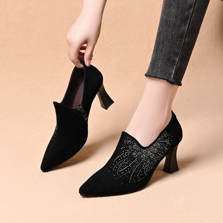 Damen Elegante Stiefeletten mit Glitzerverzierungen Echo Archiv