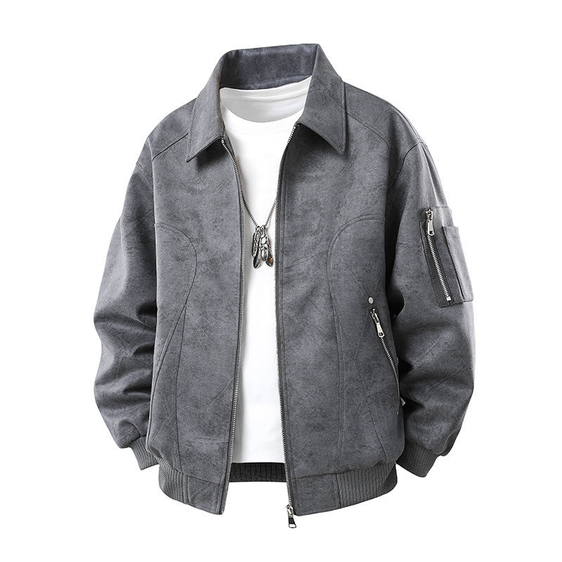Herren Modische Retro-Lederjacke Echo Archiv
