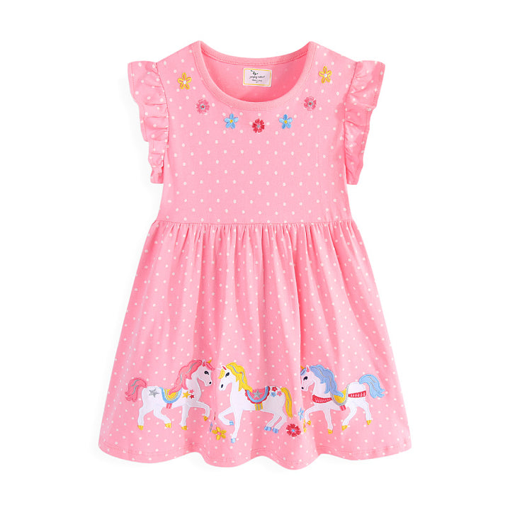 Mädchen Sommerkleid mit bezauberndem Einhorn-Design Echo Archiv