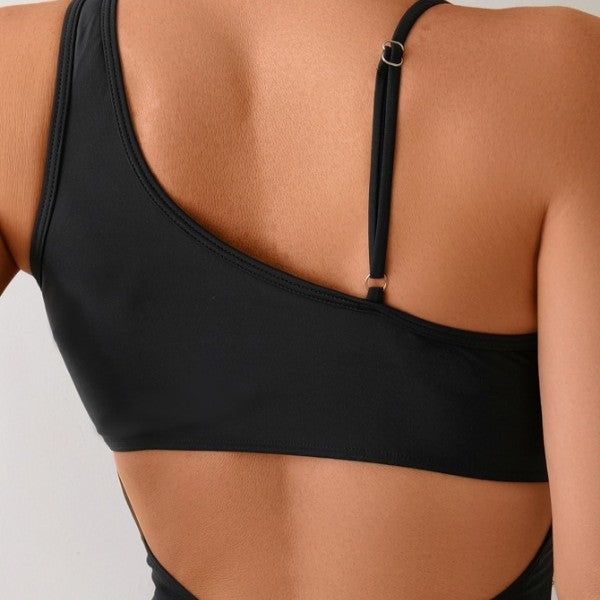 Damen Sportlicher Einteiler mit transparenten Einsätzen Echo Archiv