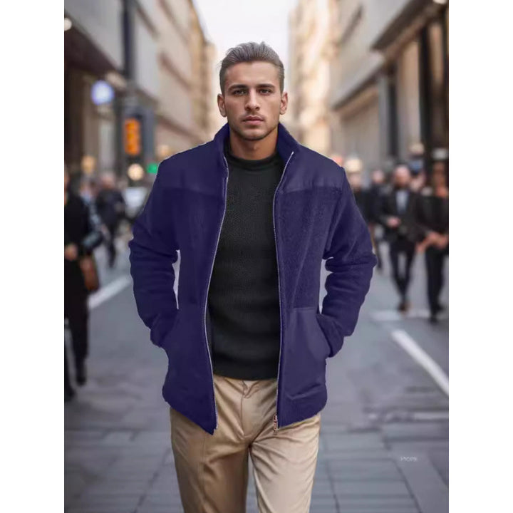 Herren flauschige Fleecejacke Echoarchiv