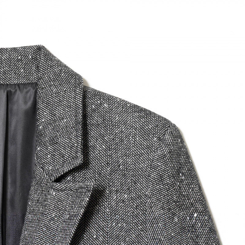 Damen Taillierter Wollmix-Blazer mit Reverskragen und Pattentaschen Echo Archiv