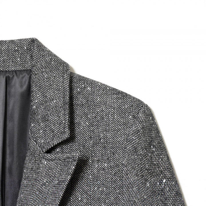 Damen Taillierter Wollmix-Blazer mit Reverskragen und Pattentaschen Echo Archiv