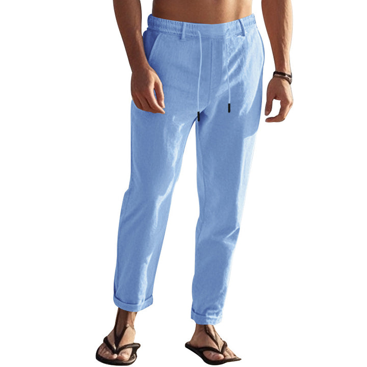 Herren lässige Freizeithose mit elastischem Bund und seitlichen Taschen Echoarchiv