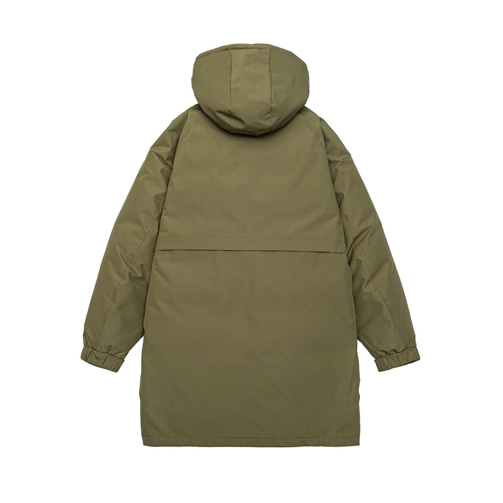 Herren Warmer winddichter Parka mit Kapuze, Steppfutter und Fronttaschen Echoarchiv