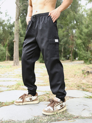 Herren Freizeit Cargo-Hose mit elastischem Bund und praktischen Taschen Echo Archiv
