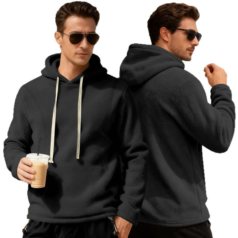 Herren Fleece-Pullover mit Kapuze Echoarchiv